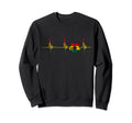 Ghana Soccer Team Ghana Heartbeat Sweatshirt - Custom Art Print for Adults
