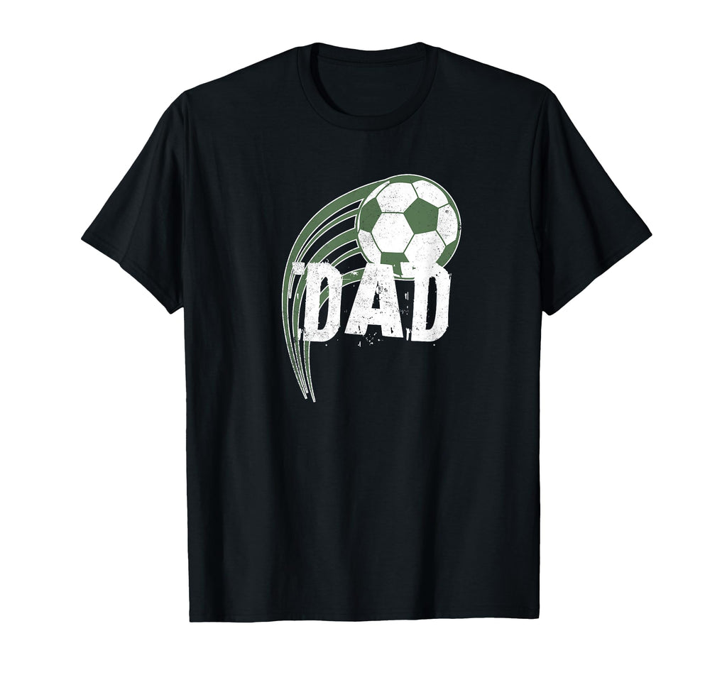 Distressed Soccer Dad Fathers Day T-Shirt - Unique Graphic Men Women