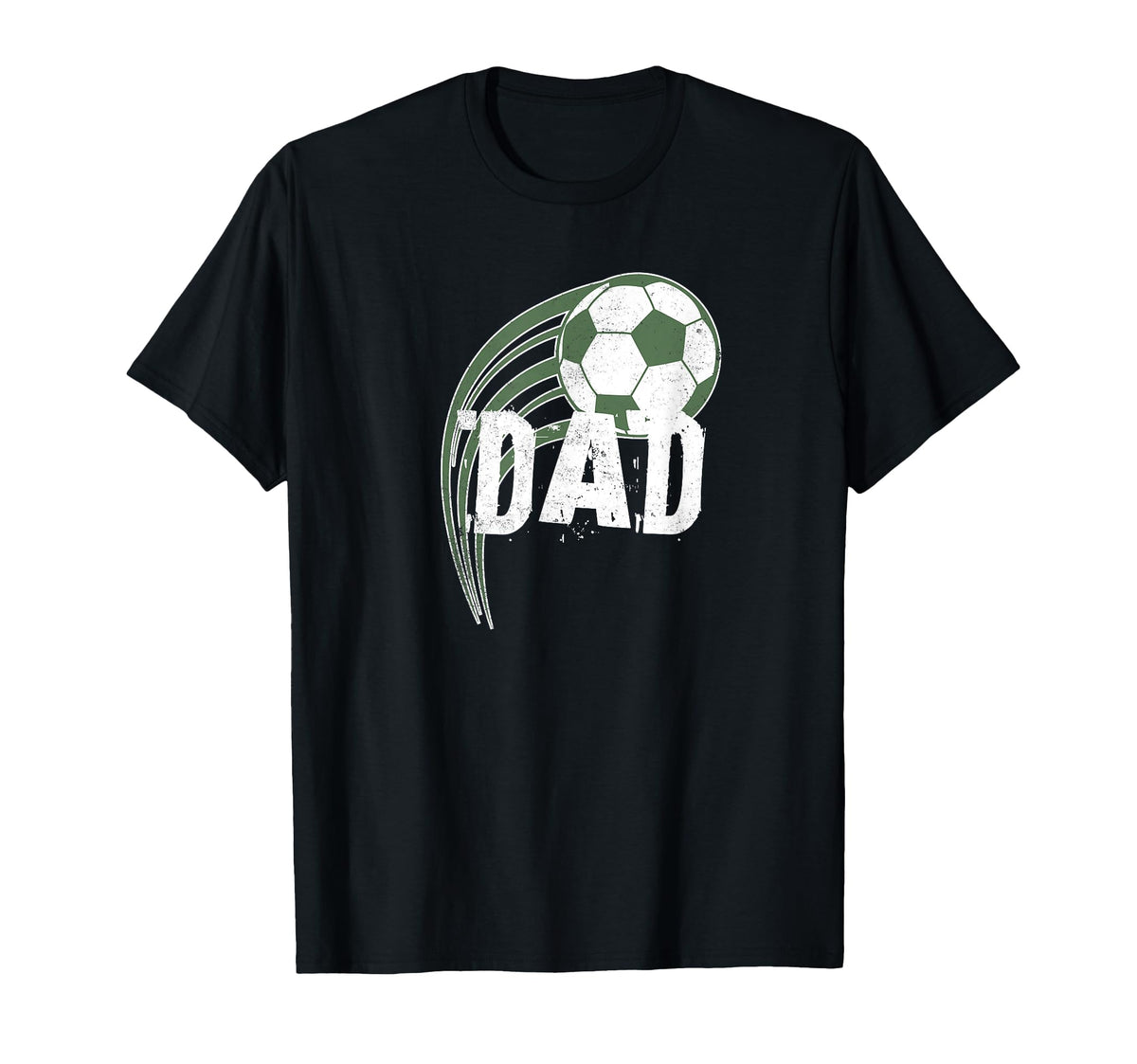 Distressed Soccer Dad Fathers Day T-Shirt - Unique Graphic Men Women