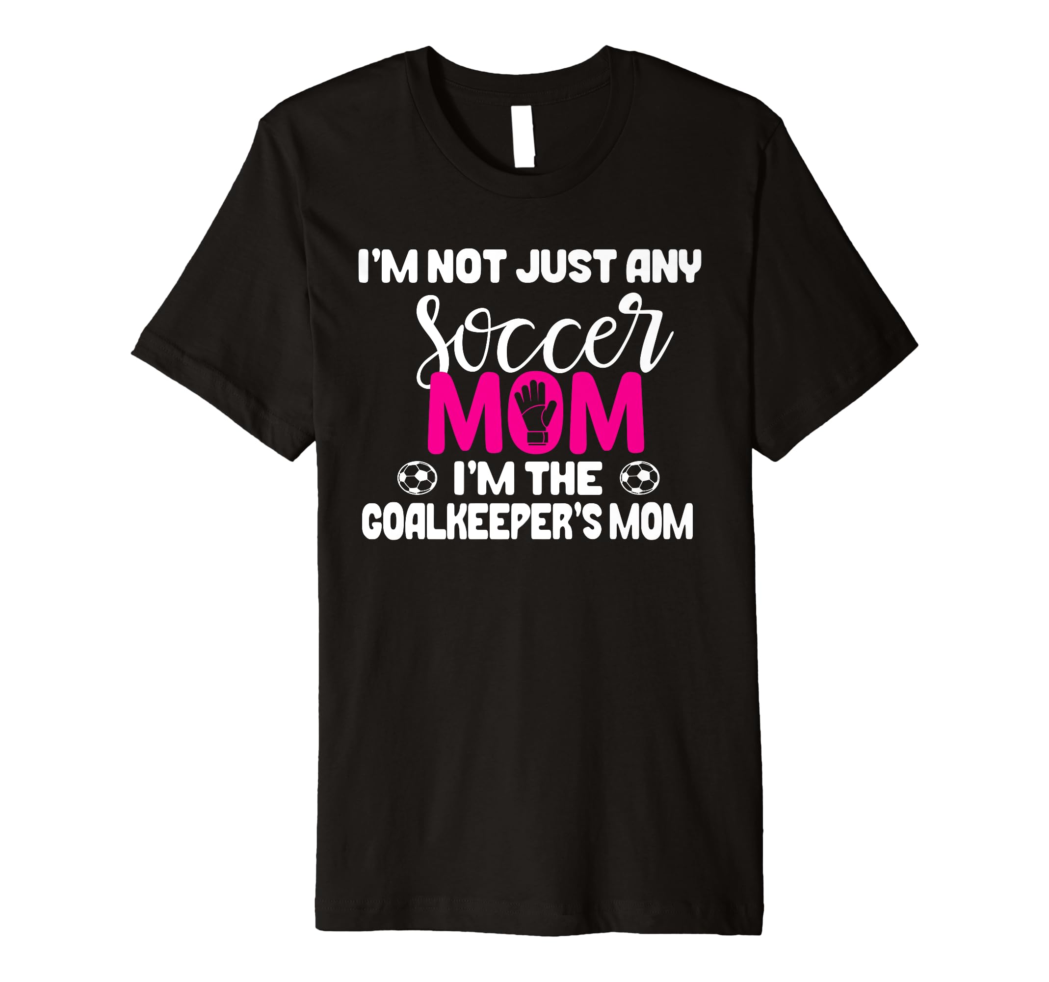 Funny Goalkeeper Mom Soccer Goalie Mama T-Shirt - Minimalist Print Unisex