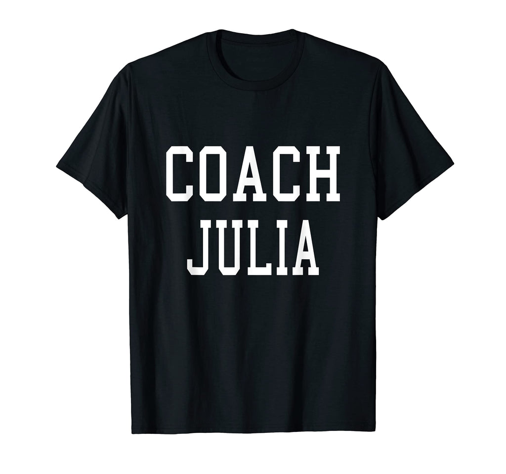 Coach Julia Custom Football Soccer T-Shirt - Minimalist Print Unisex