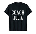 Coach Julia Custom Football Soccer T-Shirt - Minimalist Print Unisex