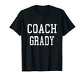 Coach Grady Custom Football Soccer T-Shirt - Fun Novelty Design Unisex