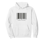 Soccer Barcode Futbol Player Hoodie - Casual Everyday Wear Unisex