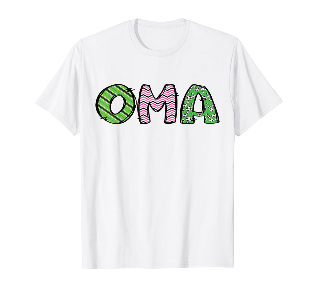 Soccer Oma Funny Soccer Birthday Family T-Shirt - Aesthetic Graphic Unisex