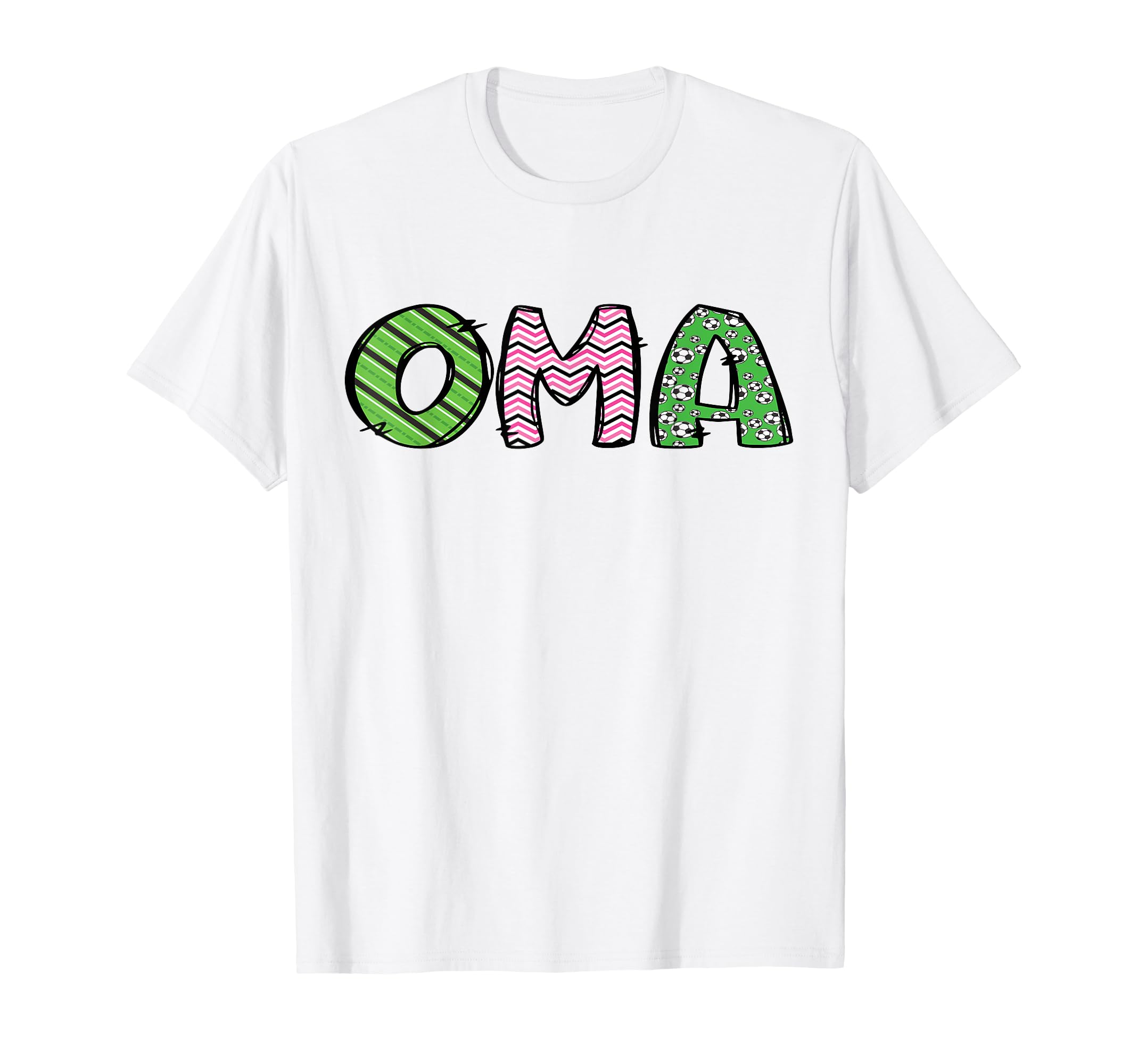 Soccer Oma Funny Soccer Birthday Family T-Shirt - Aesthetic Graphic Unisex