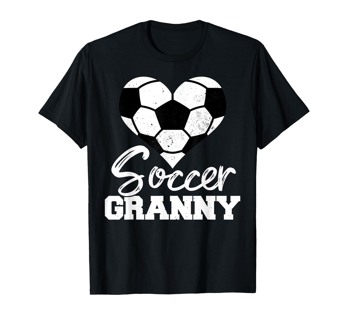 Soccer Granny Heart Funny Heartfelt T-Shirt - Minimalist Print Men Women