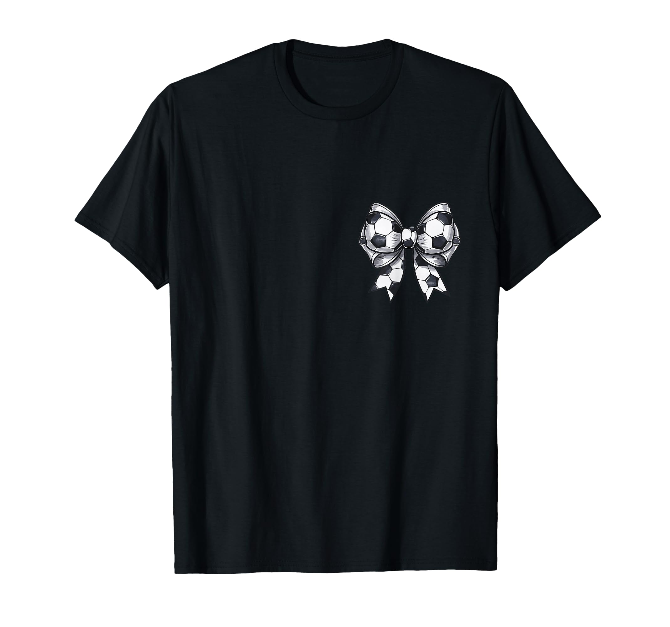 Soccer Mama Coquette Bow Front Back Game T-Shirt - Trendy Graphic Unisex