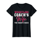 Wrestling Coach Wife Coachs Coach T-Shirt - Trendy Graphic for Adults