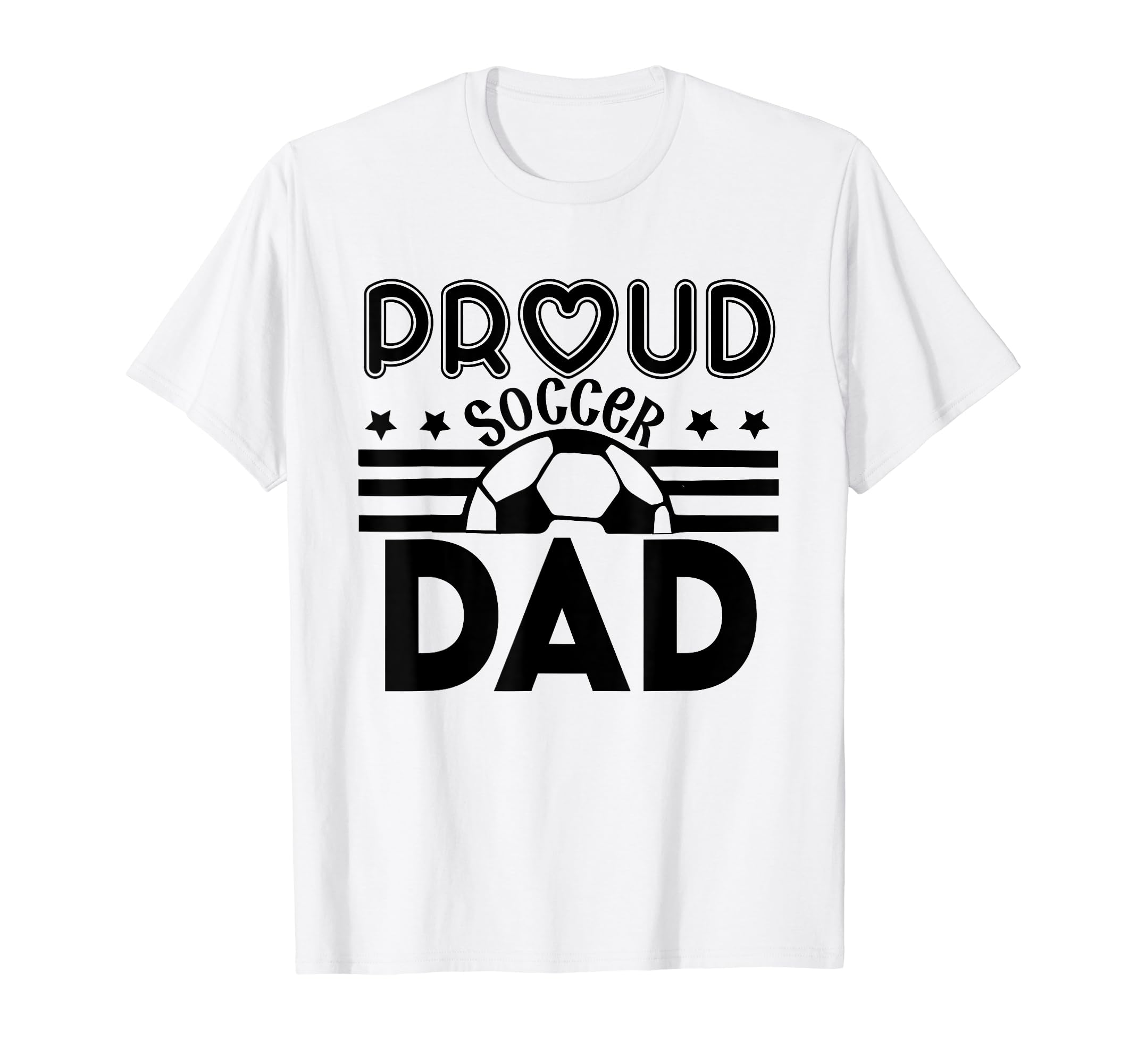 Proud Soccer Dad Father Sport Soccer Player T-Shirt - Graphic Print Unisex