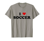 I Heart Soccer Player I Love Soccer T-Shirt - Graphic Print Unisex