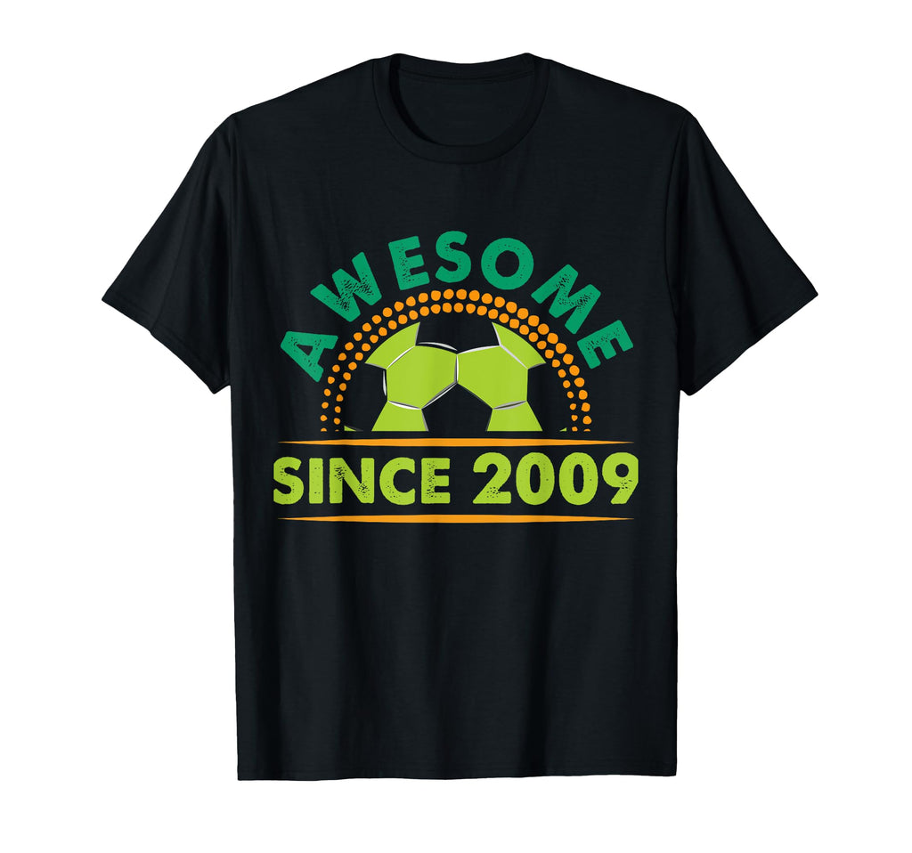 Awesome Since 2009 Funny Soccer T-Shirt - Unique Graphic for Adults
