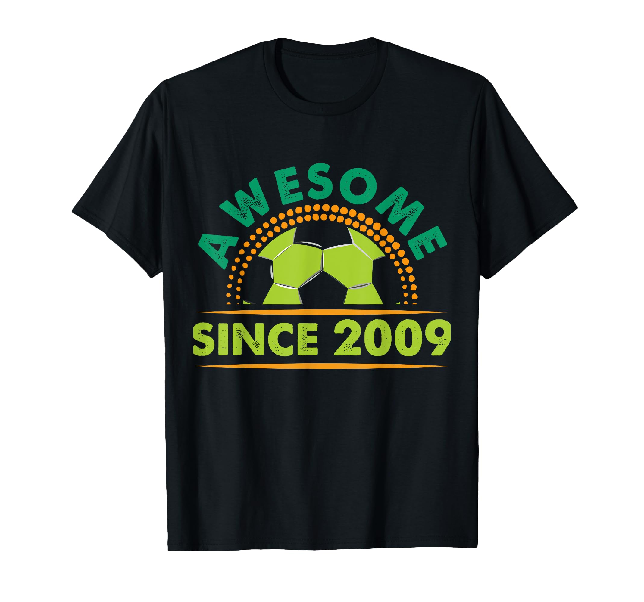 Awesome Since 2009 Funny Soccer T-Shirt - Unique Graphic for Adults