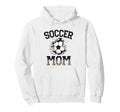 Womens Soccer Leopard Mom Soccer Mom Hoodie - Minimalist Print Men Women