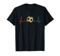Soccer Heartbeat Soccer Player T-Shirt - Casual Everyday Wear Men Women