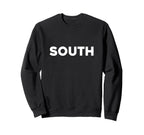 White South Team Colors Spirit Sports Sweatshirt - Custom Art Print Unisex