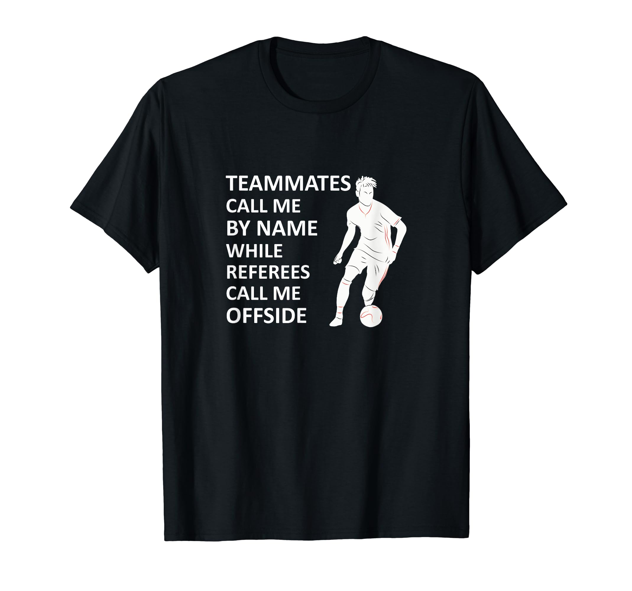 Offside Rule Soccer Teammates Call T-Shirt - Aesthetic Graphic for Adults