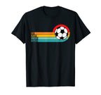 Eat Sleep Soccer Repeat Soccer Ball 70S T-Shirt - Graphic Print Unisex