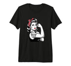 Female Soccer Coach Rosie Riveter T-Shirt - Unique Graphic Men Women