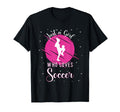 Just Who Loves Soccer Outfit T-Shirt - Aesthetic Graphic Unisex