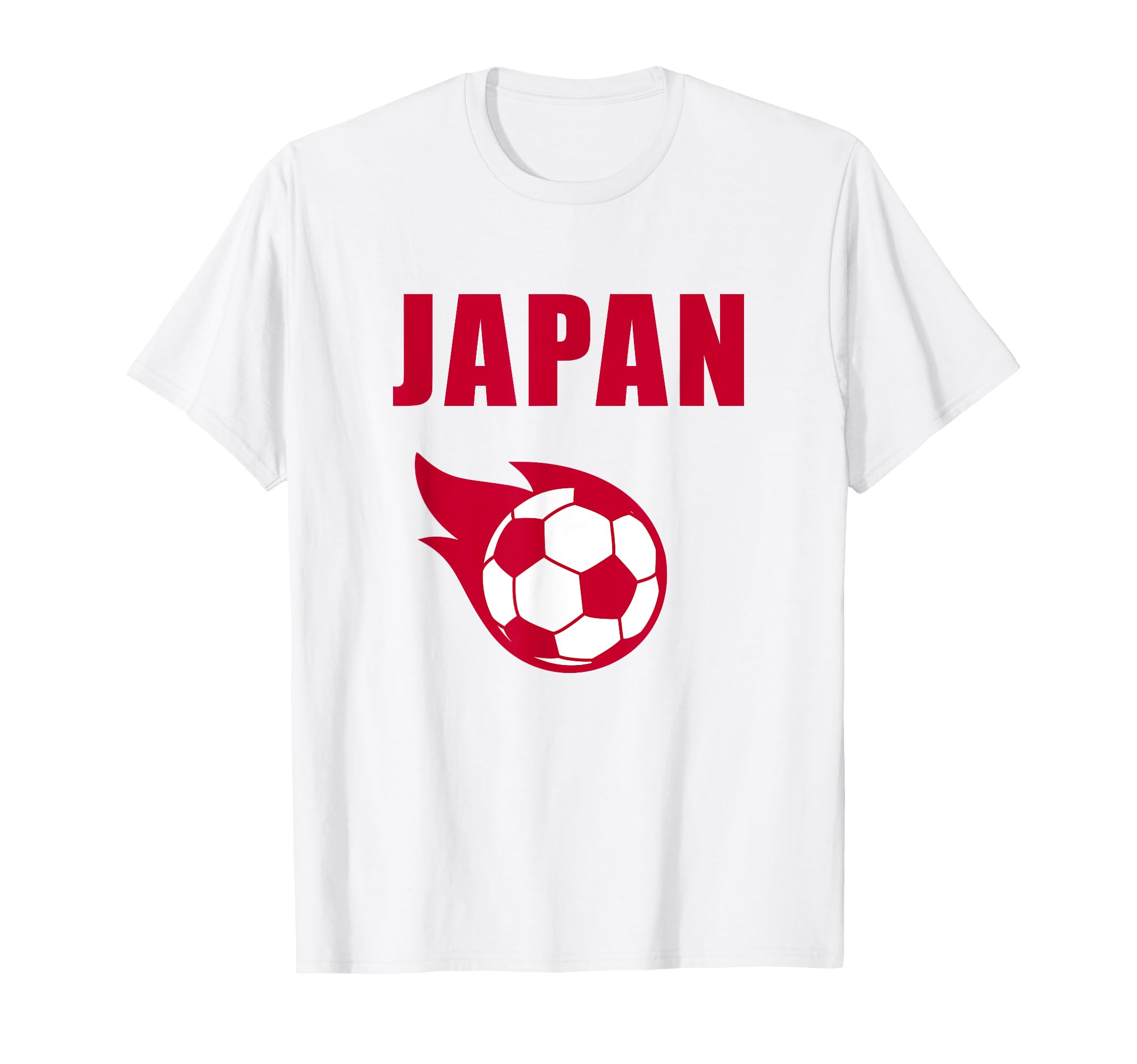 Japan Soccer Football Japanese Flag T-Shirt - Casual Everyday Wear Unisex
