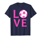Love Soccer I Love Soccer Soccer T-Shirt - Casual Everyday Wear Unisex