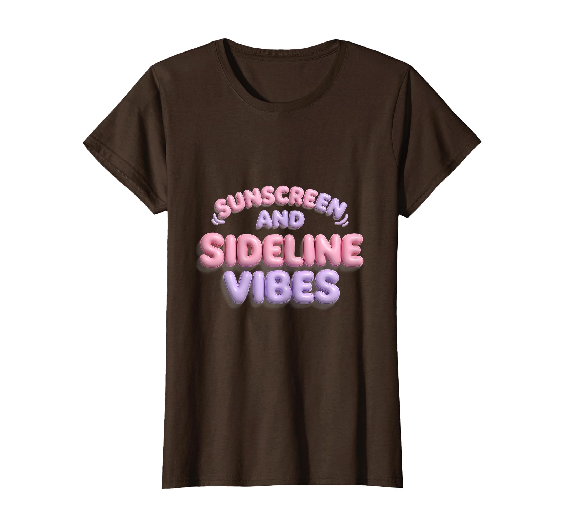Sunscreen And Sideline Vibes Soccer Mom T-Shirt - Minimalist Print Unisex
