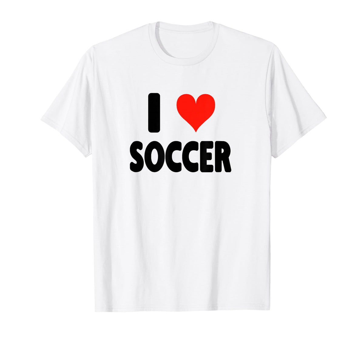 I Love Soccer Heart Soccer Futbol Field T-Shirt - Trendy Graphic Unisex