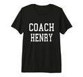 Coach Henry Custom Football Soccer T-Shirt - Novelty Apparel Men Women