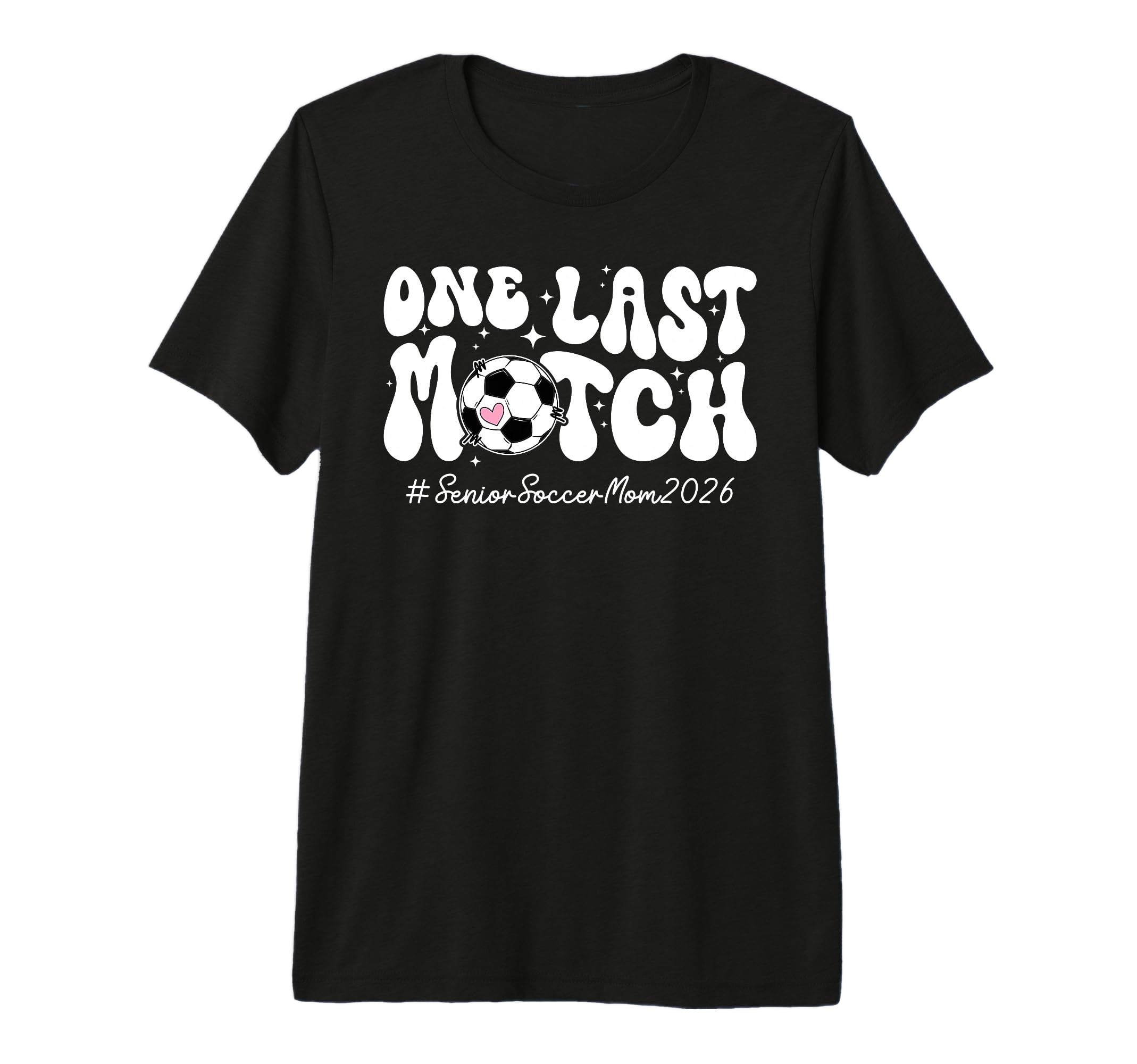 Groovy Soccer Senior Mom 2026 Soccer T-Shirt - Casual Everyday Wear Unisex