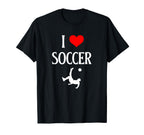 I Love Soccer I Heart Soccer Funny T-Shirt - Fun Novelty Design Unisex