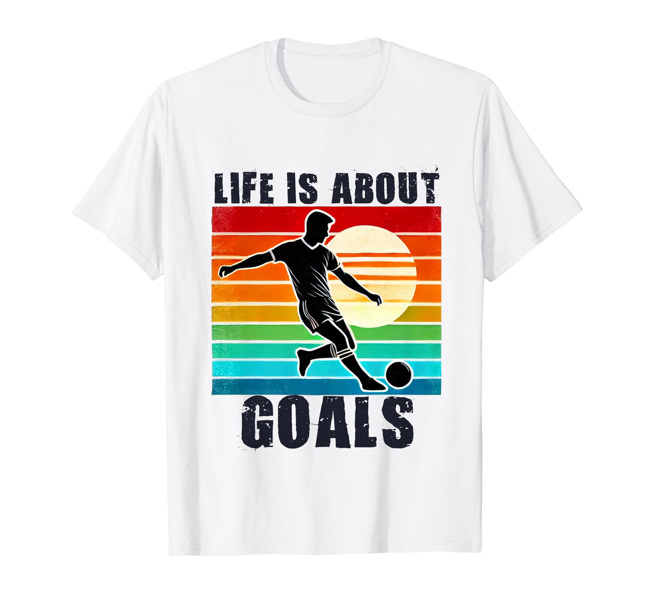 Soccer Life Is About Goals And Assists T-Shirt - Graphic Print Men Women