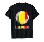 Belgium Soccer Soccer Ball Belgian T-Shirt - Aesthetic Graphic Men Women
