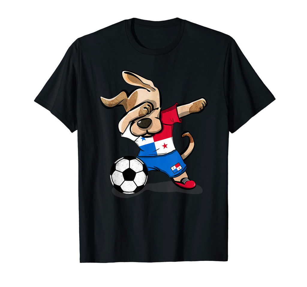 Dabbing Dog Panama Soccer Jersey T-Shirt - Custom Art Print for Adults