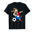 Dabbing Dog Panama Soccer Jersey T-Shirt - Custom Art Print for Adults