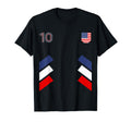 Retro10 American Football Usa Soccer T-Shirt - Novelty Apparel for Adults