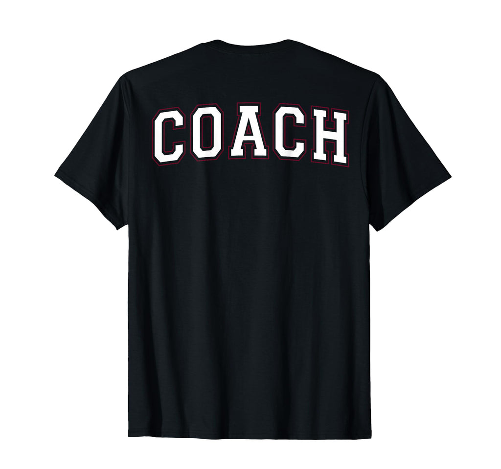 Coach Sports Trainer Varsity White T-Shirt - Aesthetic Graphic for Adults