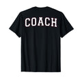 Coach Sports Trainer Varsity White T-Shirt - Aesthetic Graphic for Adults