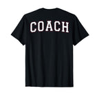 Coach Sports Trainer Varsity White T-Shirt - Aesthetic Graphic for Adults