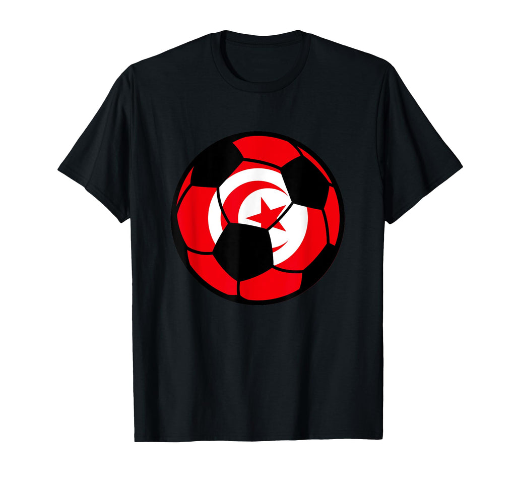 Tunisia Flag Soccer Fans Football T-Shirt - Custom Art Print Men Women