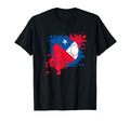 Soccer Ball Flag Chile T-Shirt - Minimalist Print Unisex