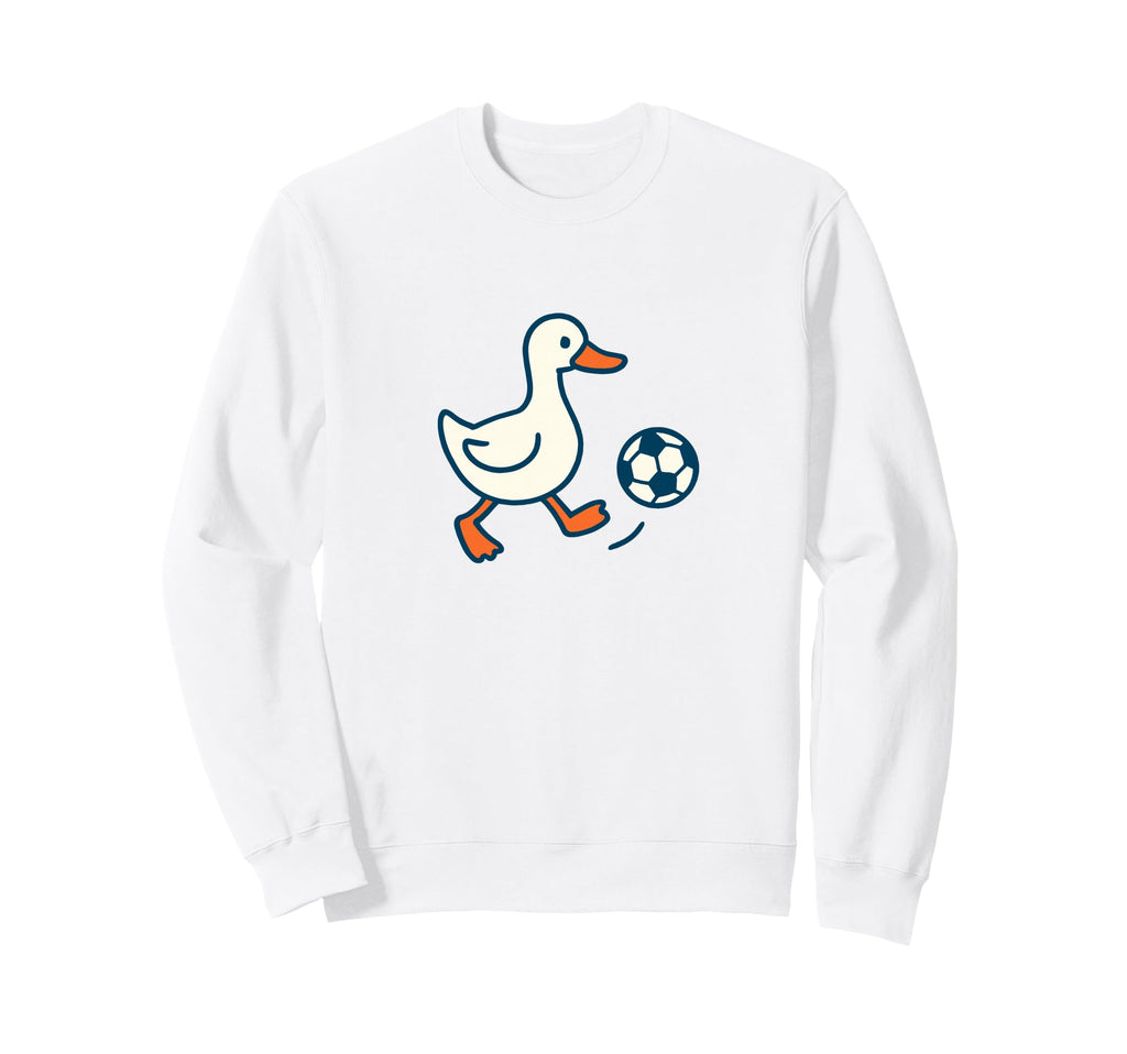 Minimalist Soccer Duck Football Sweatshirt - Novelty Apparel for Adults