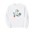 Minimalist Soccer Duck Football Sweatshirt - Novelty Apparel for Adults