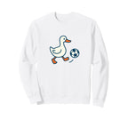 Minimalist Soccer Duck Football Sweatshirt - Novelty Apparel for Adults