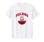 Flag And Colors Poland Football And T-Shirt - Trendy Graphic for Adults