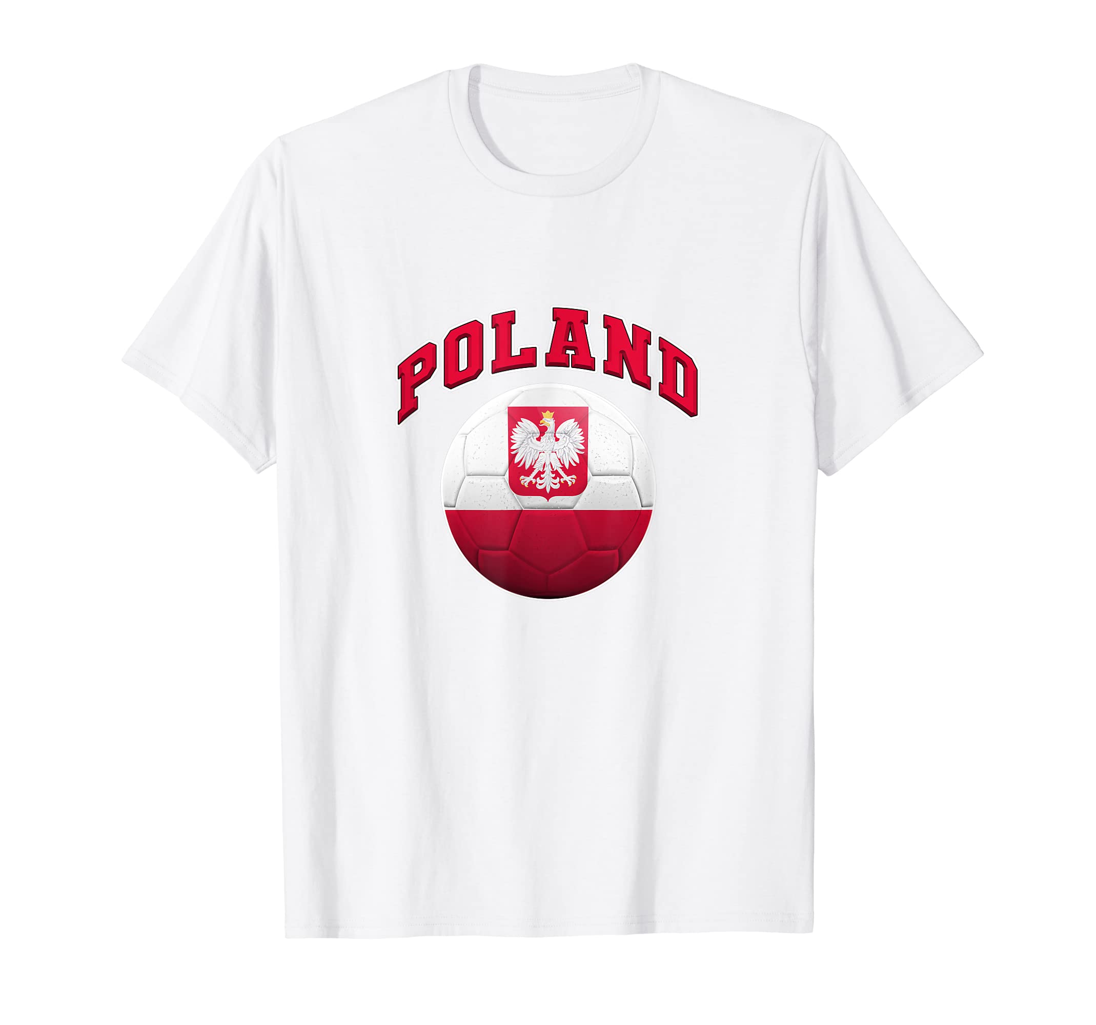 Flag And Colors Poland Football And T-Shirt - Trendy Graphic for Adults