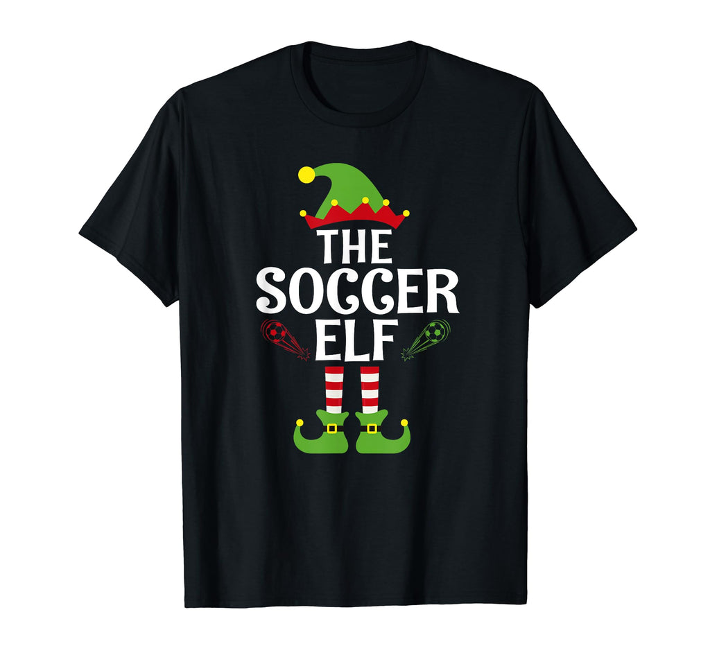 Soccer Elf Family Matching Group T-Shirt - Novelty Apparel Unisex