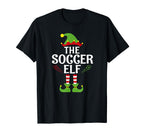 Soccer Elf Family Matching Group T-Shirt - Novelty Apparel Unisex