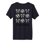 Womens Soccer Mama Soccer Coquette T-Shirt - Minimalist Print Men Women