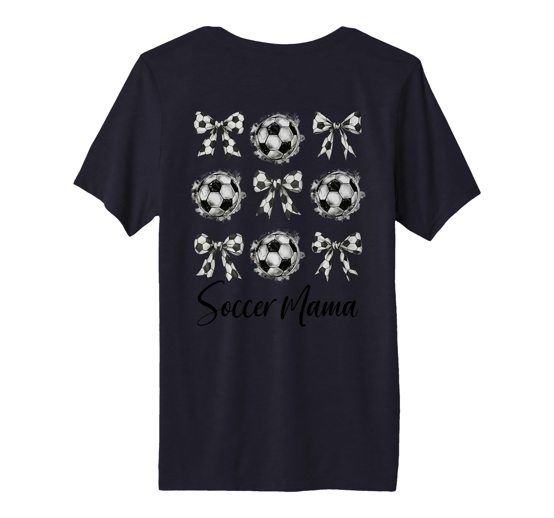 Womens Soccer Mama Soccer Coquette T-Shirt - Minimalist Print Men Women